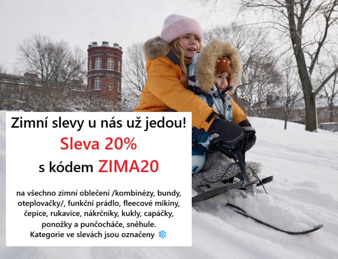 zimní slevy jedou